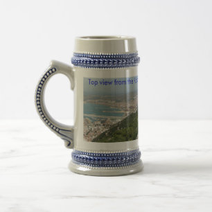 Felsen-Gipfel von Gibraltar Bierglas