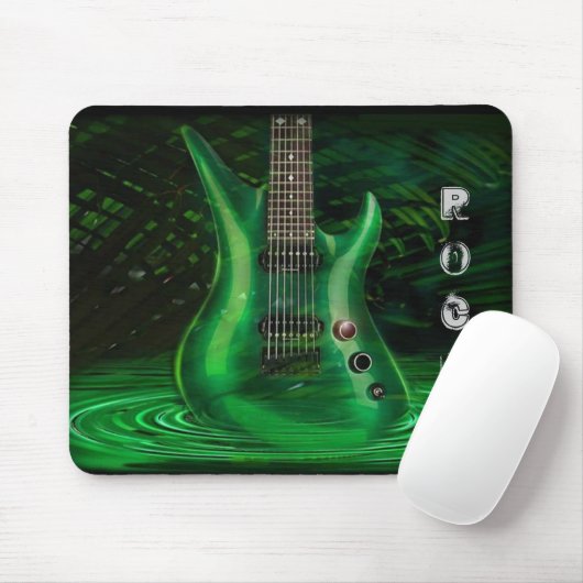 Felsen-Gitarren-Mausunterlage Mousepad (Mit Mouse)