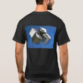Felsen-glänzende Pyritmineralblöcke T-Shirt (Rückseite)
