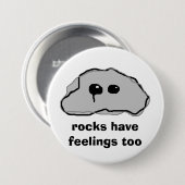 Felsen haben Gefühle auch Button (Vorne & Hinten)