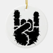 Felsen-Hand w/Distortion Keramikornament (Vorne)