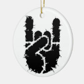 Felsen-Hand w/Distortion Keramikornament (Links)