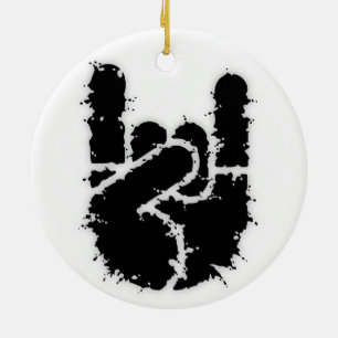 Felsen-Hand w/Distortion Keramikornament