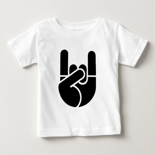 Felsen-HandSchablone Baby T-shirt (Vorderseite)