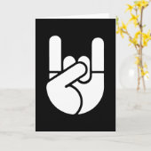 Felsen-HandSchablone Karte (Gelbe Blume)