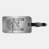 Felsen-Handstahl Gepäckanhänger (Rückseite horizontal)