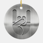 Felsen-Handstahl Keramik Ornament (Hinten)