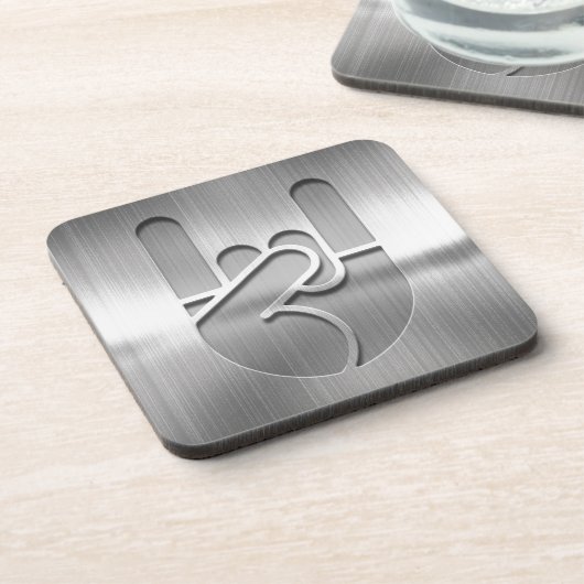 Felsen-Handstahl Untersetzer (Linke Seite)