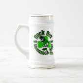 Felsen heraus mit Ihrem Kleeblatt heraus! Bierglas (Links)