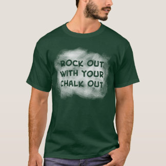 Felsen heraus mit Ihrem weissen heraus T-Shirt