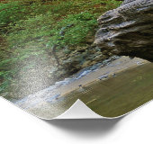 Felsen im Fluss Fotodruck (Ecke)