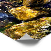 Felsen im Fluss Poster (Ecke)