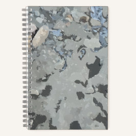 Felsen im Fluss Spiral-Notebook Notizblock