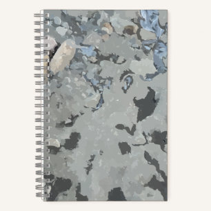 Felsen im Fluss Spiral-Notebook Notizblock