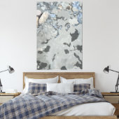 Felsen im Fluss Stretched Canvas Print Leinwanddruck (Insitu (Schlafzimmer))