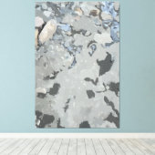 Felsen im Fluss Stretched Canvas Print Leinwanddruck (Insitu (Holzboden))