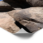 Felsen im Joshua-Tree-Nationalpark Poster (Ecke)