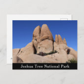 Felsen im Joshua-Tree-Nationalpark Postkarte (Vorne/Hinten)