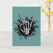 Felsen im Knochen Karte (Gelbe Blume)