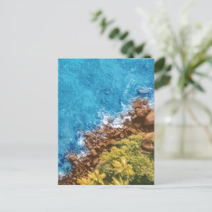 Felsen im Meer, Ansicht von oben 1 Feiertagspostkarte