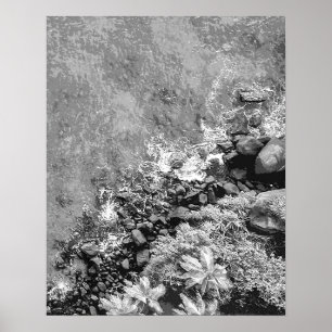 Felsen im Meer, Ansicht von oben 2 Poster