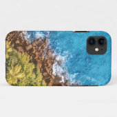 Felsen im Meer, über Sicht 1 Case-Mate iPhone Hülle (Rückseite (Horizontal))