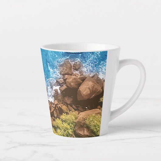 Felsen im Meer, über Sicht 1 Milchtasse (Rechts)