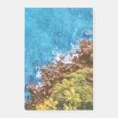 Felsen im Meer, über Sicht 1 Post-it Klebezettel (Vorderseite)