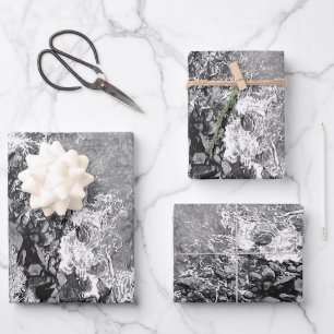 Felsen im Meer, über Sicht 2 Geschenkpapier Set