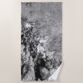 Felsen im Meer, über Sicht 2 Strandtuch (Vorderseite)