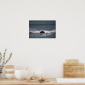 Felsen im Ozean Poster (Küche)