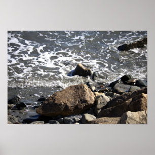 Felsen im Ozean Poster