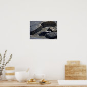 Felsen im Ozean Poster (Küche)
