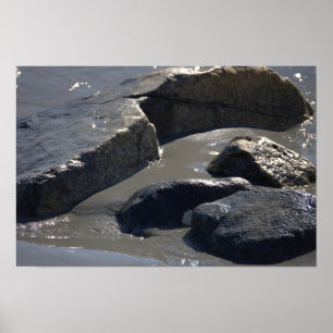 Felsen im Ozean Poster