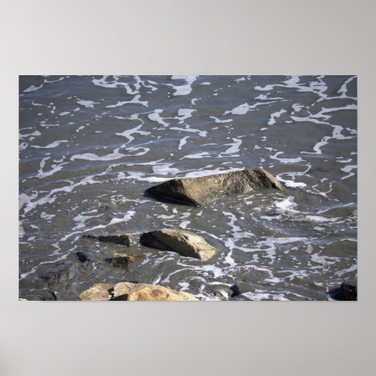 Felsen im Ozean Poster (Vorne)