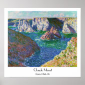 Felsen in Belle-Ile Claude Monet Poster (Vorne)