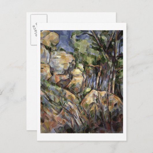 Felsen in der Nähe der Höhlen unter dem Schloss No Postkarte (Vorne/Hinten)