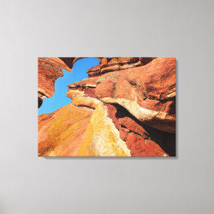 Felsen in der Weltraumkunst Leinwanddruck