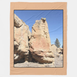 Felsen in ganz New Mexico Fleecedecke
