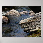 Felsen in Stream Nature Poster (Vorne)