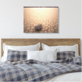 Felsen in trockener Wüste Landschaft 2 Leinwanddruck (Insitu (Schlafzimmer))