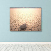 Felsen in trockener Wüste Landschaft 2 Leinwanddruck (Insitu (Holzboden))