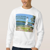 Felsen-Insel-Leuchtturm, New- YorkSweatshirt Sweatshirt (Vorderseite)