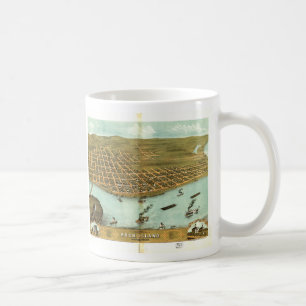 Felsen-Insel Rock Island County Illinois (1869) Kaffeetasse