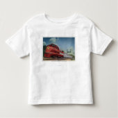Felsen-Insel RocketStreamlined Zug Kleinkind T-shirt (Vorderseite)