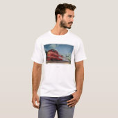 Felsen-Insel RocketStreamlined Zug T-Shirt (Vorne ganz)