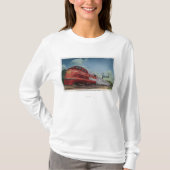 Felsen-Insel RocketStreamlined Zug T-Shirt (Vorderseite)