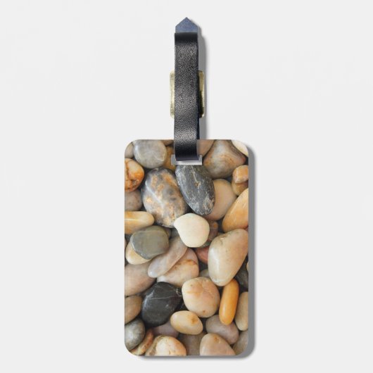Felsen, Kiesel und Steine Gepäckanhänger (Rückseite vertikal)