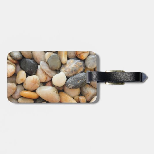Felsen, Kiesel und Steine Gepäckanhänger (Rückseite horizontal)
