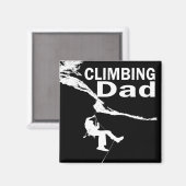Felsen kletternder Vater Magnet (Vorderseite/Rückseite)